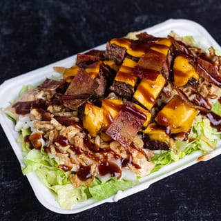Western BBQ Cheeseburger Salad