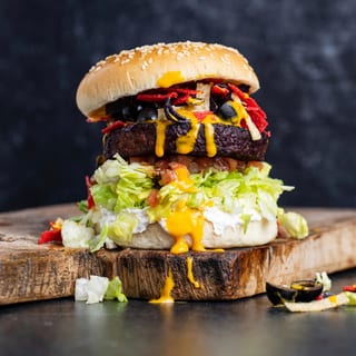 Nacho Burger.                                               “Nacho ordinary burger!”