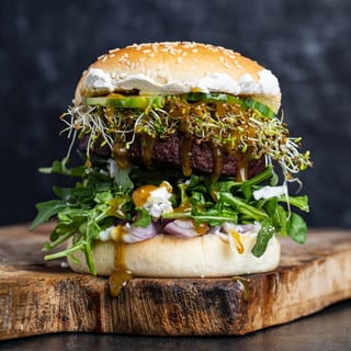 Spring Burger                                                   “Like a salad, on a burger!”
